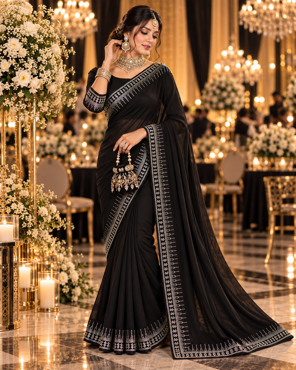 Midnight Noor Saree