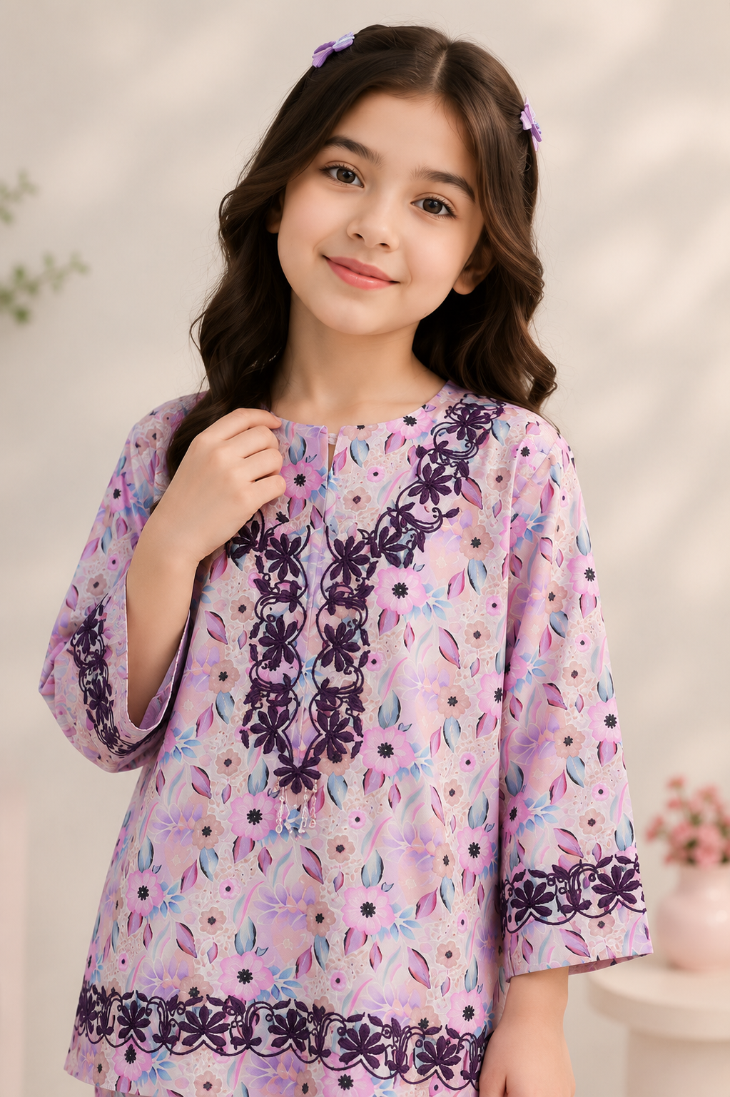 Blooming Lavender Kids Suit