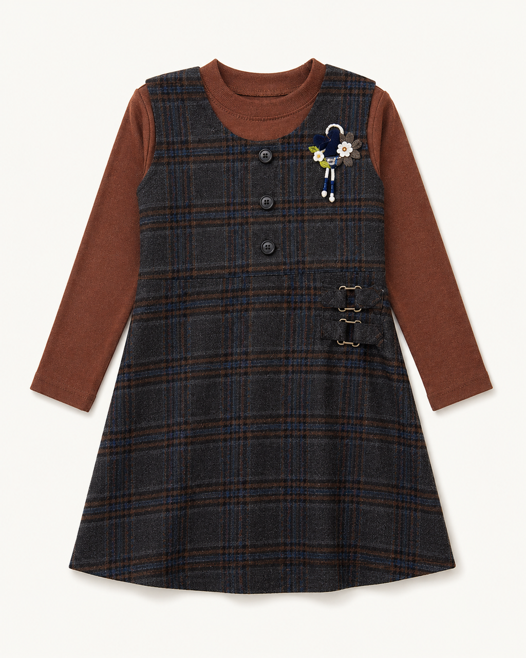 Cocoa Plaid Charm