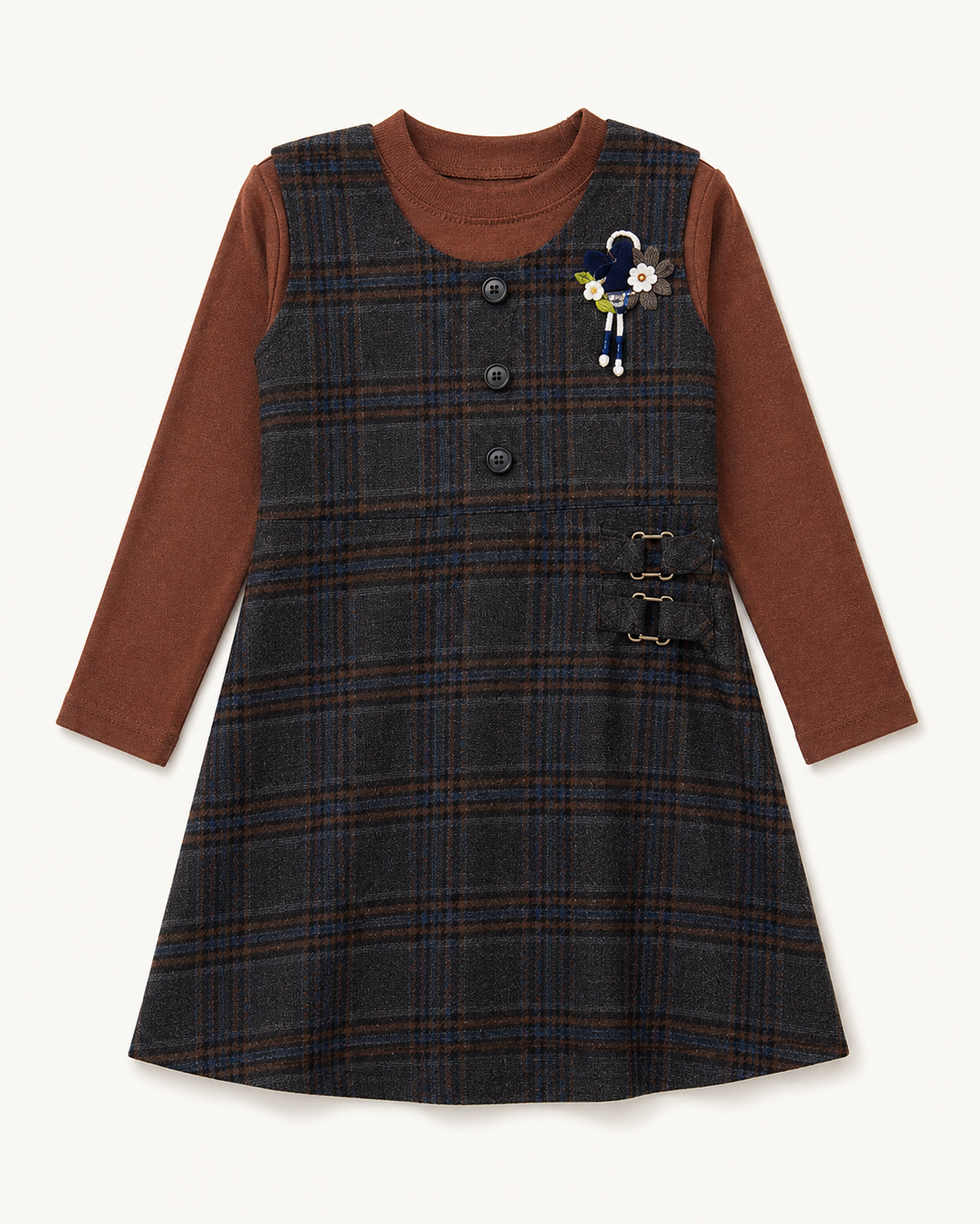 Cocoa Plaid Charm