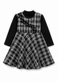 Black Pearl Plaid Dress