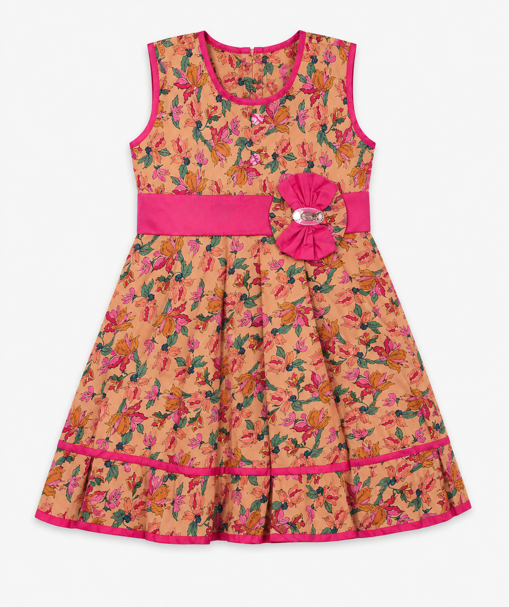 Pink Floral Party Dress