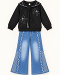 Bow & Heart Denim Set