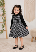 Black Pearl Plaid Dress