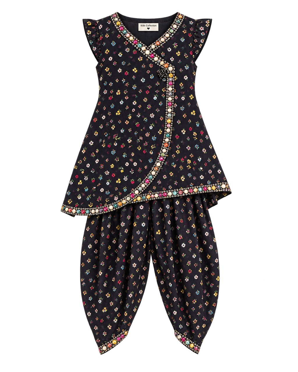Little Blossom Black Co-Ord Set