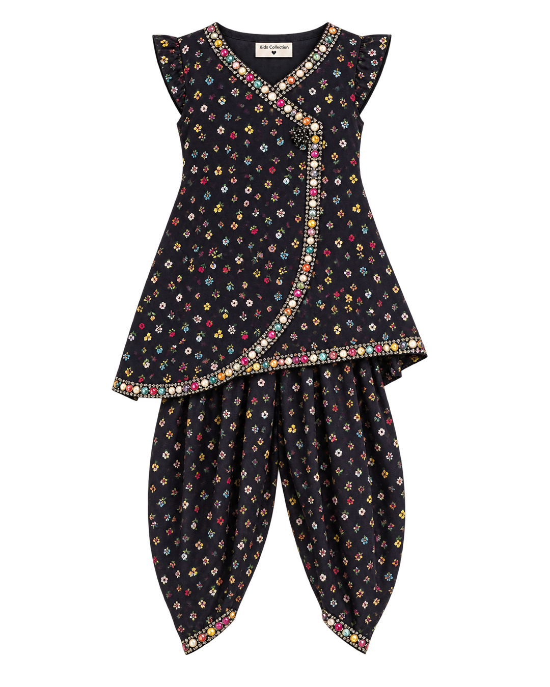 Little Blossom Black Co-Ord Set