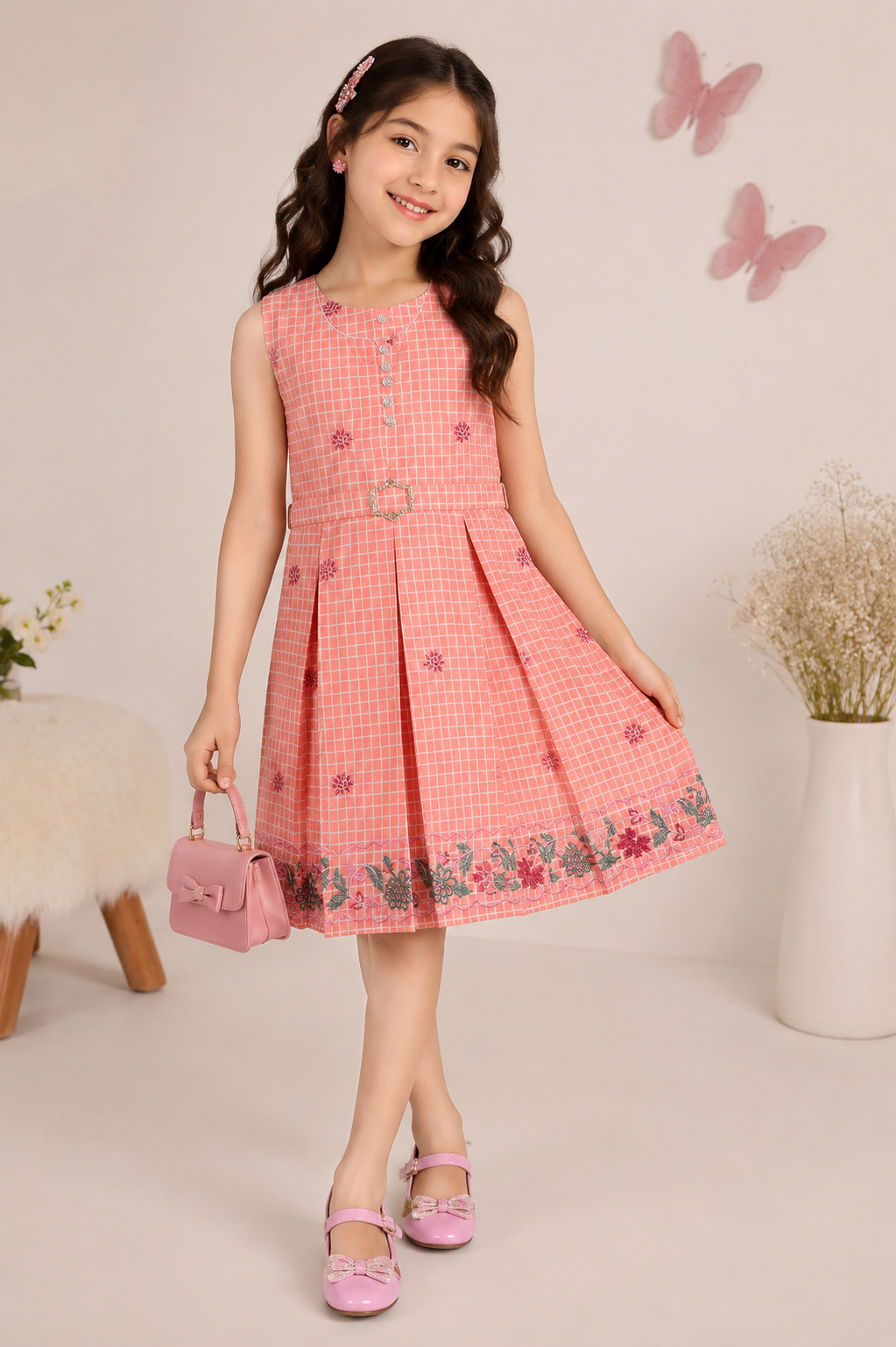Rosy Bloom Girls Dress