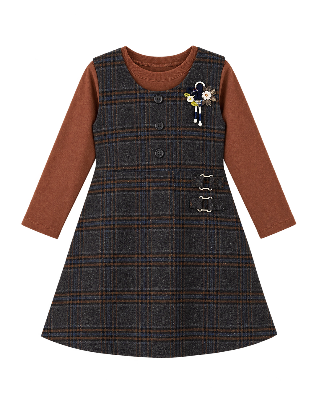 Cocoa Plaid Charm
